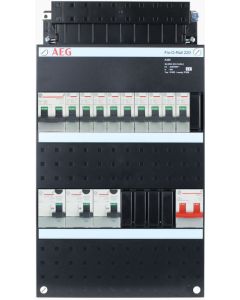 AEG groepenkast 9 groepen + fornuis 1 fase 220x390 (BxH)