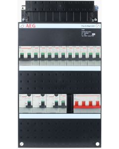 AEG groepenkast 11 groepen + fornuis 3 fase 220x390 (BxH)