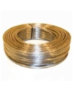 Luidsprekerkabel 2x0,75 mm zilver - per rol 100 meter