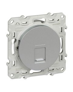 Schneider Electric Odace contactdoos rj45 Cat5e aluminium (S530471)