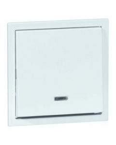 PEHA NOVA Brillance wissel/kruisschakelaar enkel - wit (20.540.022 GLK )