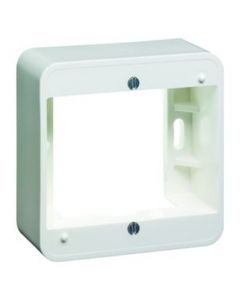 PEHA opbouwbak 1 voudig 81x81 mm - standaard alpin wit (D 80.691.02)