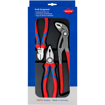 KNIPEX tangenset met deels 3-comp comfort handgreep KNIPEXtend - 3-delig (002009V01)