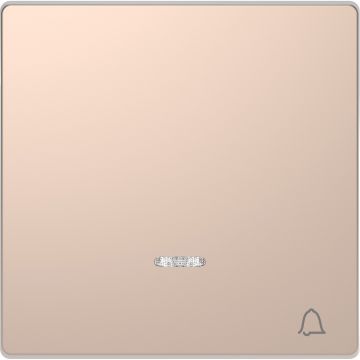 Schneider-Merten D Life wisselwip met controlevenster met opdruk 'bel' - champagne metallic (MTN3325-6051)