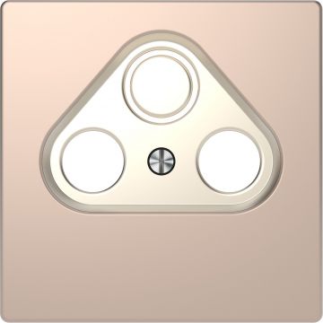 Schneider-Merten D Life centraalplaat voor CAI & schotel - champagne metallic (MTN4123-6051)