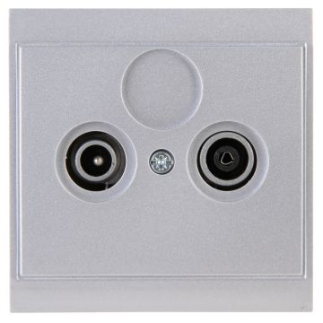 Kopp Malta contactdoos TV/FM zilver