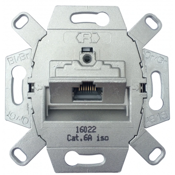 Universele wandcontactdoos inbouw basiselement UTP 1-voudig Cat5e en Cat6 