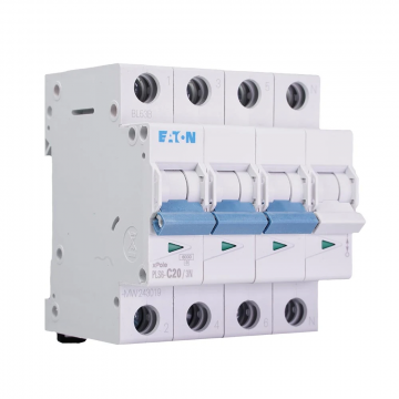 Eaton krachtgroep 3-polig+nul 20A C-kar (PLS6-C20/3N-MW)