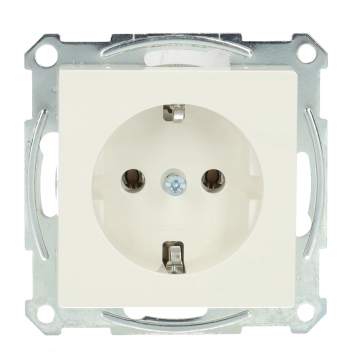 Merten by Schneider Electric systeem M wandcontactdoos met randaarde - polarwit (MTN2301-0319)
