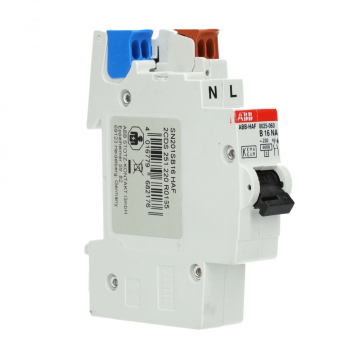 ABB HAF installatieautomaat (flexomaat) 1-polig+nul 16A B-kar t.b.v busboard (0025.060)