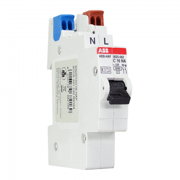 ABB HAF installatieautomaat (flexomaat) 1-polig+nul 16A C-kar t.b.v busboard (0025.062)