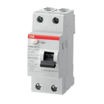 ABB aardlekschakelaar 2-polig 63A 30mA type A (FH 202 A 63/0,03)