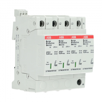 ABB overspanningsbeveiliging 3-polig+nul (OVR T2 3N 40-275 P TS QS)