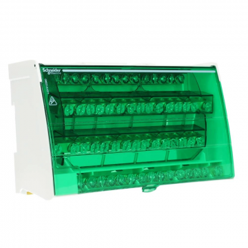 Schneider Electric aansluitblok 4-polig 125A 4x15 aansluitingen DIN-rail (LGY412560)