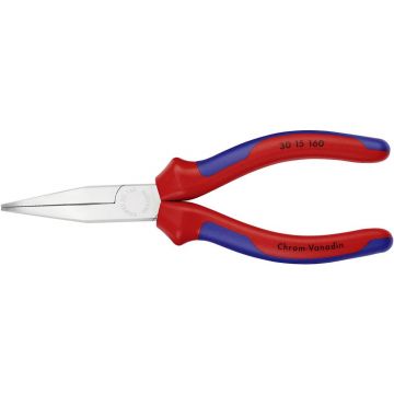 KNIPEX rechte langbek punttang 160mm met 3-comp comfort handgreep KNIPEXtend (3015160)