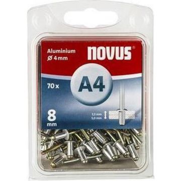 Novus popnagel A4 Ø4x8mm aluminium per 70 stuks (045-0032)