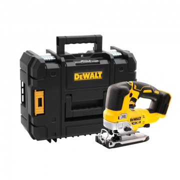 DeWALT accu decoupeerzaag D-greep 18V XR basic body in TSTAK koffer (DCS334NT-XJ)