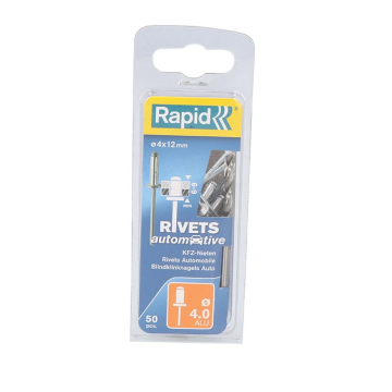 Isaberg Rapid AB blindklinknagels Ø4.0x12mm met boor aluminium 50 stuks (5000405)