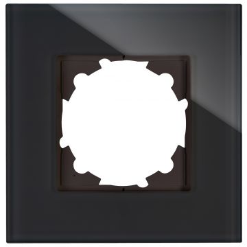 Kopp HK07 afdekraam glas 1-voudig zwart