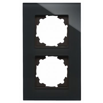 Kopp HK07 afdekraam glas 2-voudig zwart