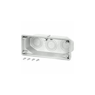 Hensel Mi FM 63 aanbouwflens met aansluitruitme uitbreekpoorten 3xM40/50/63