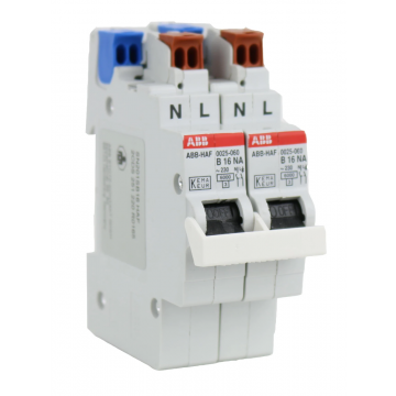 ABB HAF fornuisgroep flexomaat 2-polig+2 nul 16A B-kar t.b.v busboard 