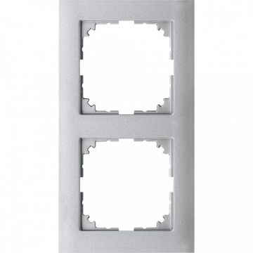 Merten M-Pure 2-voudig afdekraam - aluminium (MEG4020-3660)