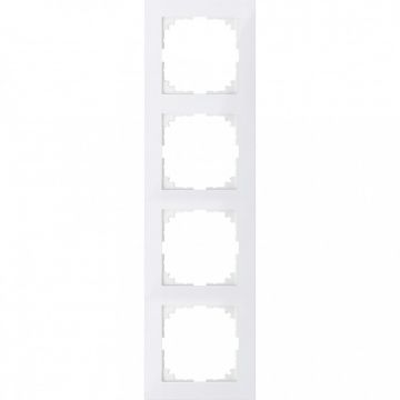 Schneider Electric M-Pure 4-voudig afdekraam - polarwit glanzend (MEG4040-3619)