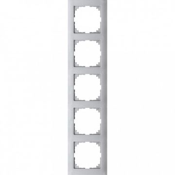 Schneider Electric M-Pure 5-voudig afdekraam - aluminium (MEG4050-3660)