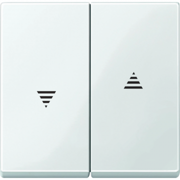 Merten by Schneider Electric systeem M wip voor jaloezieschakelaar - polarwit (MTN432419)