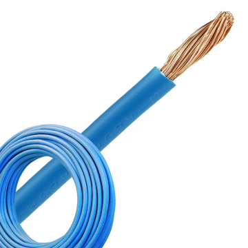 Aansluitdraad 2.5 mm2 blauw per 20 meter