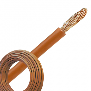 Aansluitdraad 2.5 mm2 bruin per 20 meter
