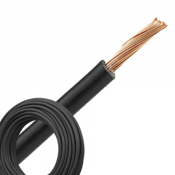 Aansluitdraad 2.5 mm2 zwart per 5 meter