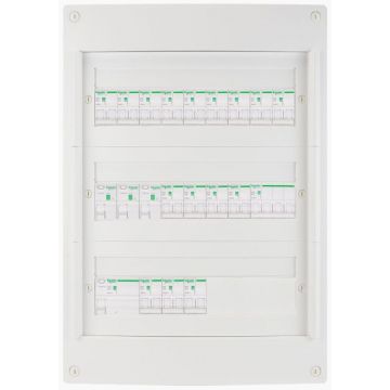Hager groepenkast 7 groepen + fornuis 3 fase 220x475 (BxH)