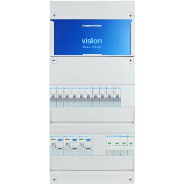 HAGER groepenkast 10 groepen 3 fase 220x475 (BxH)