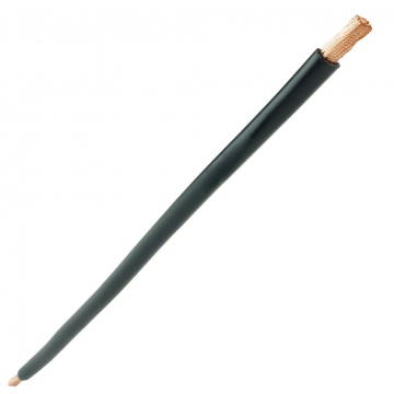 Aansluitdraad H07V2-K 4 mm2 zwart 490 mm soepele kern en geperste uiteinden