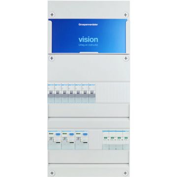HAGER groepenkast 7 groepen 3 fase 220x475 (BxH)