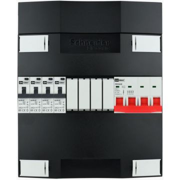 EMAT Schneider groepenkast 4 aardlekautomaten 3 fase 220x270 (BxH) 