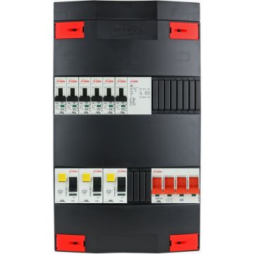 Attema groepenkast 6 groepen + beltrafo 3 fase 220x390 (BxH)