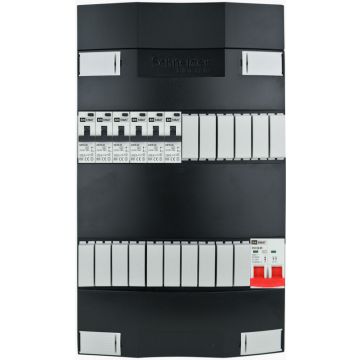 EMAT Schneider groepenkast 6 aardlekautomaten 1 fase 220x380 (BxH)