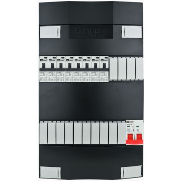 EMAT Schneider groepenkast 8 aardlekautomaten 1 fase 220x380 (BxH)
