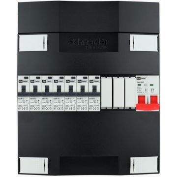 EMAT Schneider groepenkast 7 aardlekautomaten 1 fase 220x270 (BxH) 