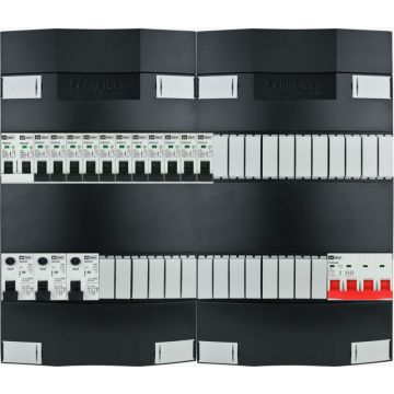 EMAT Schneider groepenkast 11 groepen + fornuis 3 fase 440x380 (BxH)