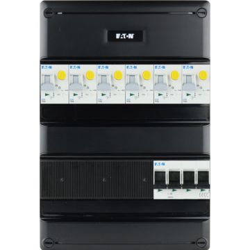 Eaton groepenkast 6 aardlekautomaten 3 fase 220x330 (BxH)