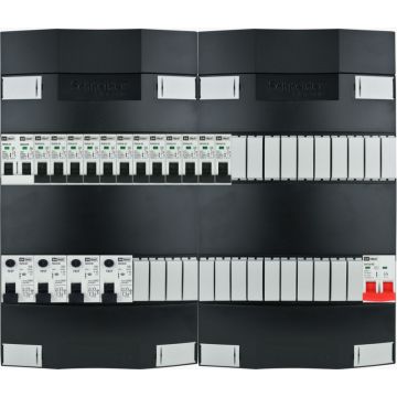 EMAT Schneider groepenkast 12 groepen + fornuis 1 fase 440x380 (BxH)