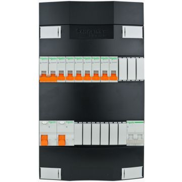 Schneider groepenkast 7 groepen + fornuis 1 fase 220x380 (BxH)