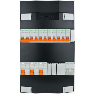 Schneider groepenkast 9 groepen + fornuis 1 fase 220x380 (BxH)