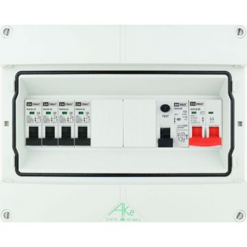 EMAT Schneider waterdichte (IP55) groepenkast 4 groepen 1 fase 250x200 (BxH)