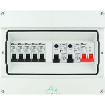 EMAT Schneider waterdichte (IP55) groepenkast 5 groepen 1 fase 250x200 (BxH) 