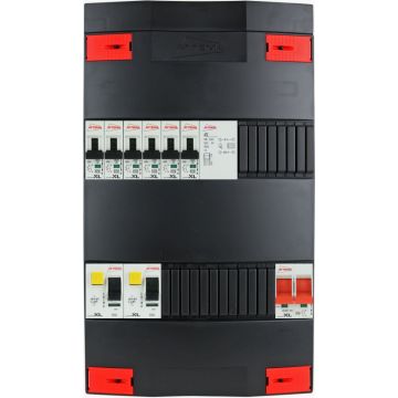 Attema groepenkast 6 groepen + beltrafo 1 fase 220x390 (BxH)